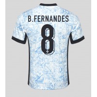 Camiseta Portugal Bruno Fernandes #8 Segunda Equipación Replica Eurocopa 2024 mangas cortas